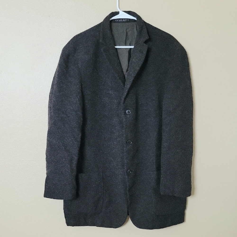 Hugo Boss Mens Wool 3 Button Blazer Office Work Career Formal